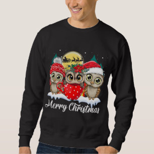 Sudadera Owl Lover Merry Christmas Funny Owings Ugly Christ