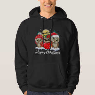 Sudadera Owl Lover Merry Christmas Funny Owings Ugly Christ