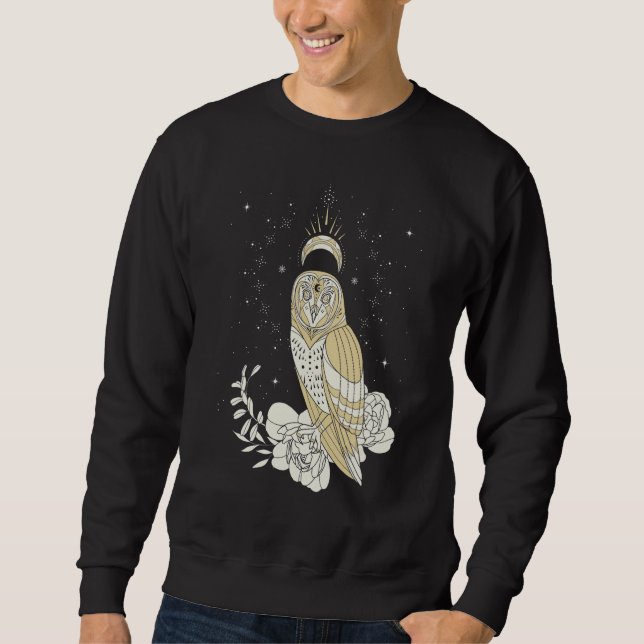 Sudadera Owl Moon Phases Night Witch Aesthetic (Anverso)