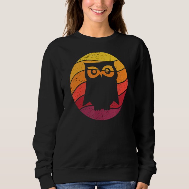 Sudadera Owl Retro Style Vintage (Anverso)