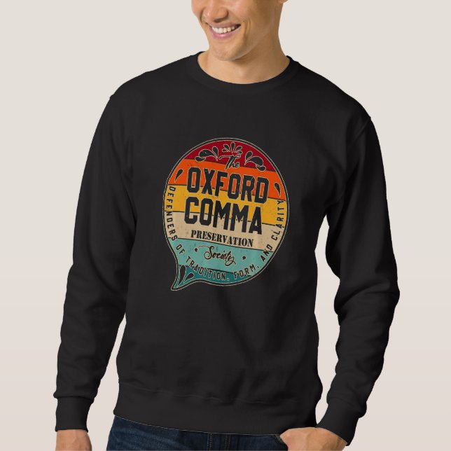 Sudadera Oxford Comma Preservation Society Team Oxford (Anverso)