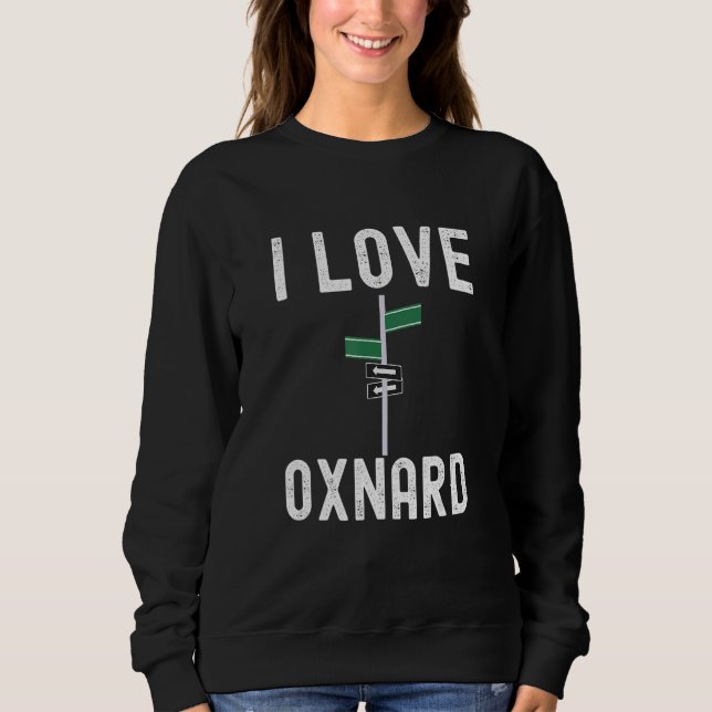 Sudadera Oxnard I Love Oxnard (Anverso)