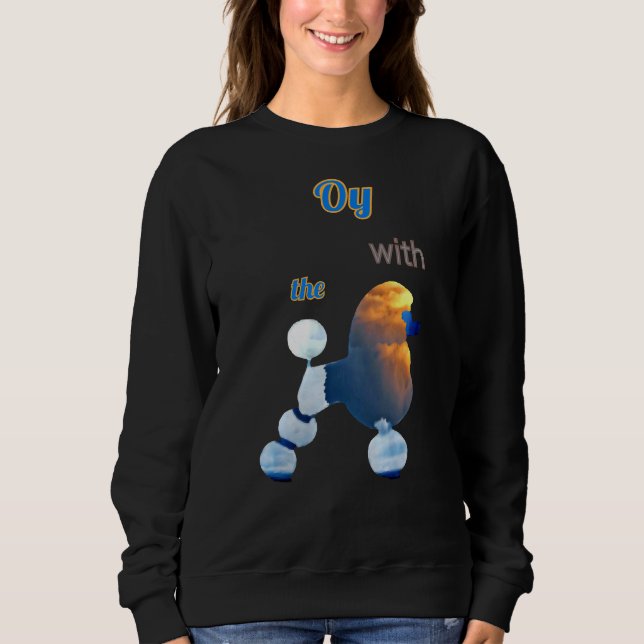 Sudadera Oy con las nubes de caniche (Anverso)