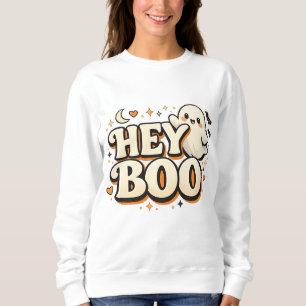 Sudadera OYE BOO Lindo Fantasma Retro Halloween Diversión