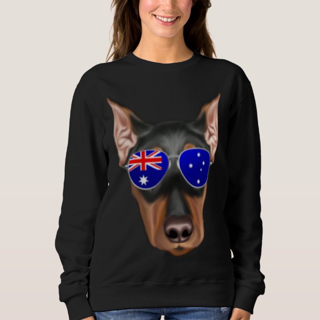Sudadera OZ Flag German Pinscher Dog Australia Pocket (Anverso)