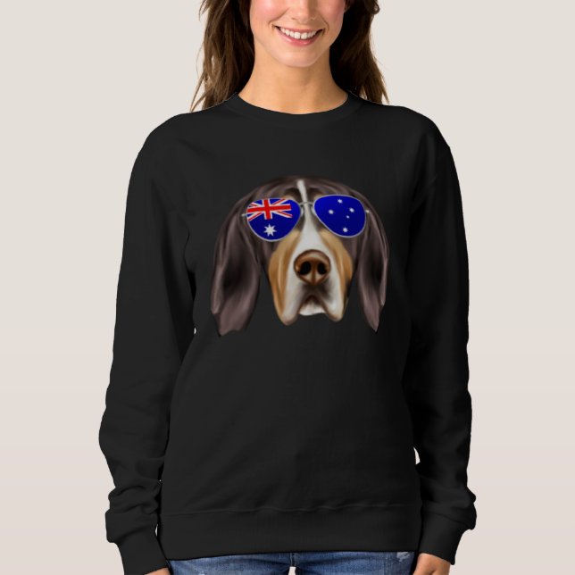 Sudadera OZ Flag Treeing Walker Coonhound Dog Australia Poc (Anverso)