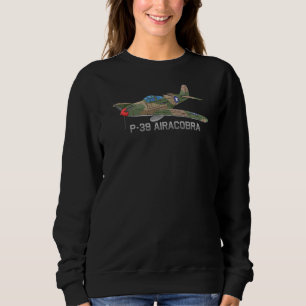 Sudadera P 39 Airacobra American Ww2 Fighter Plane Illustra