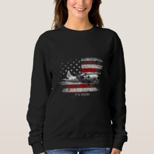 Sudadera P 3 Ventilador piloto de la bandera del avión anti