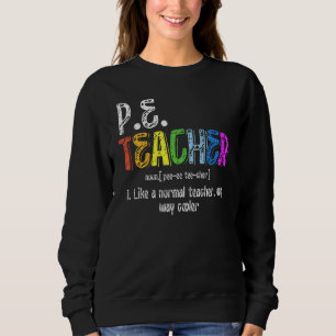 Sudadera P E Profesora Definición de Educación Física