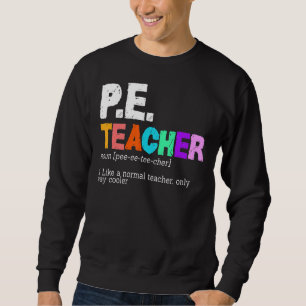 Sudadera P E Profesora Definición de Educación Física