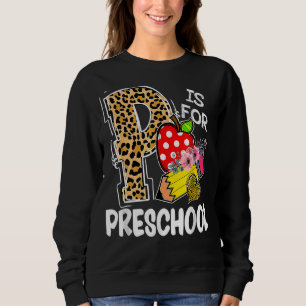 Sudadera P Es Para El Leopardo Preescolar De Vuelta A La Es