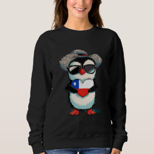 Sudadera Pabellón chileno Corazón Pingüino Orgullo Chileno 