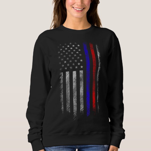Sudadera Pabellón de la Línea Roja y Azul (Anverso)
