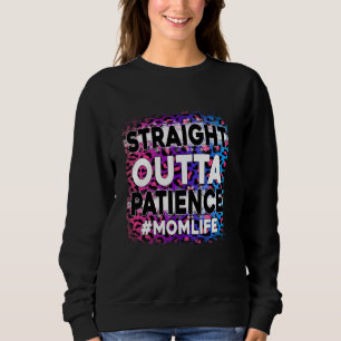 Sudadera Paciencia directa de las mujeres con leopardo de l
