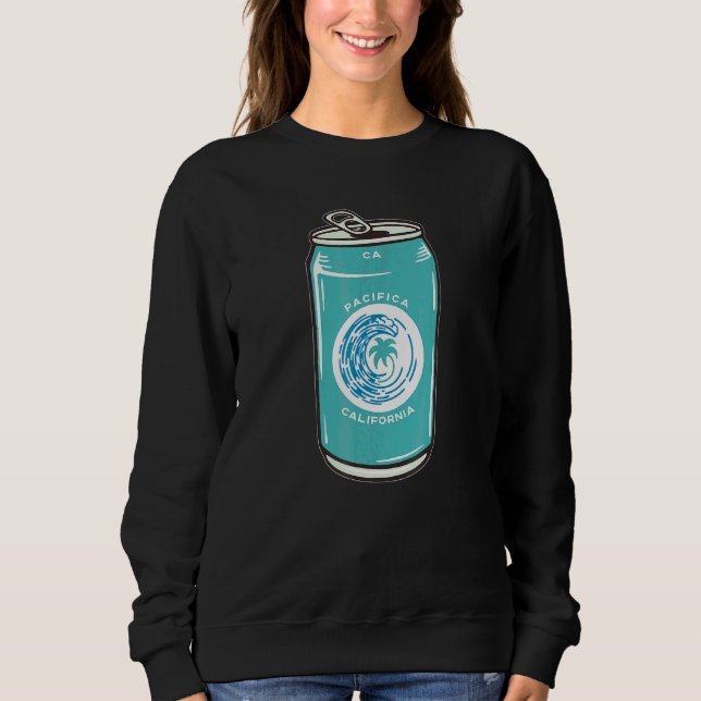 Sudadera Pacifica California Ca Cerveza Refresco Bebida Rec (Anverso)
