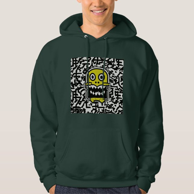 Sudadera Pacman verde oscuro (Anverso)