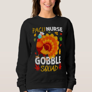 Sudadera Pacu Enfermera Gobble Squad Turquía Face Mask Than