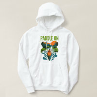 Paddle On Canoe Adventure Mountain River Design