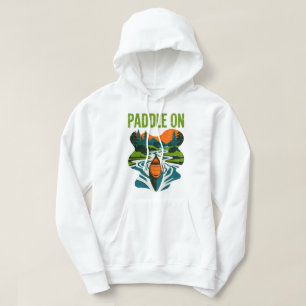 Sudadera Paddle On Canoe Adventure Mountain River Design