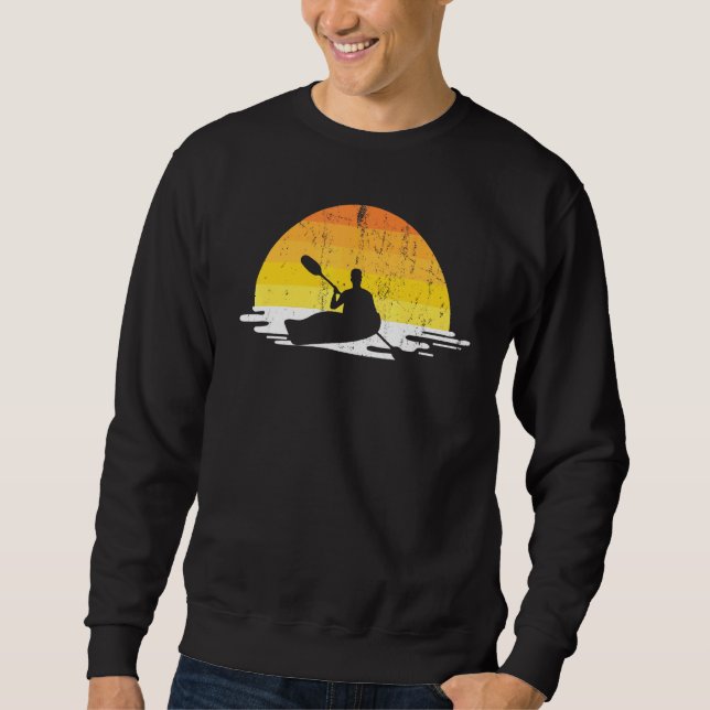 Sudadera Paddling Kayak Al Aire Libre Kayaker Sunset Ka (Anverso)