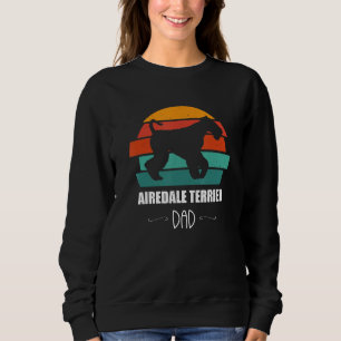 Sudadera Padre Airedale Terrier para amantes de los perros