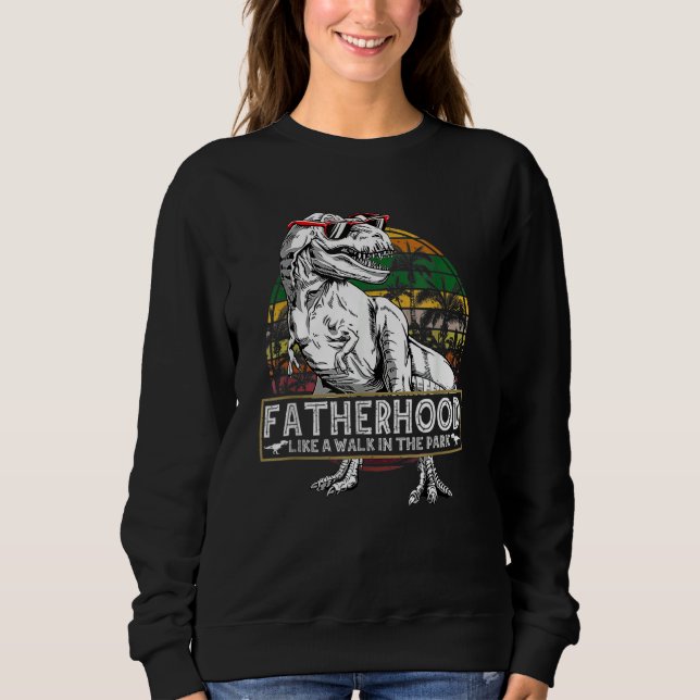 Sudadera Padre Como Caminar En El Parque Papá (Anverso)