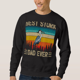 Sudadera Padre de la mejor cigüeña de ave de los hombres
