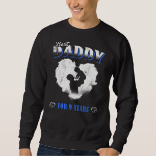 Sudadera Padre De Los Hombres Bebé Mejor Papá Noel 9 Años F