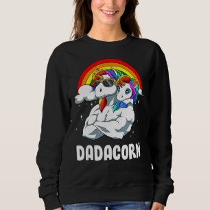 Sudadera Padre de Mens Dadacorn Hija Unicornios D