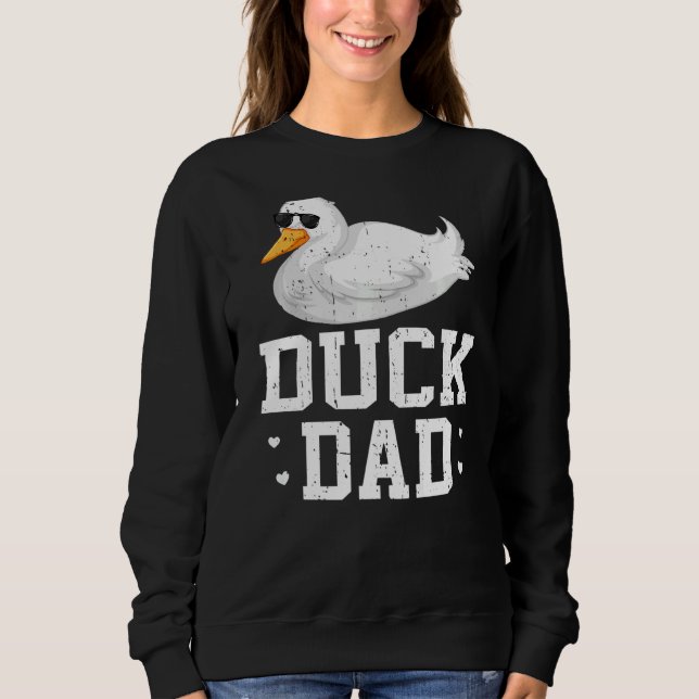 Sudadera Padre de pato macho estilo retro mejor padre de pa (Anverso)