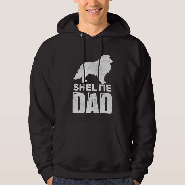 Sudadera Padre de perro perro de Sheltie Dad Shetland (Anverso)