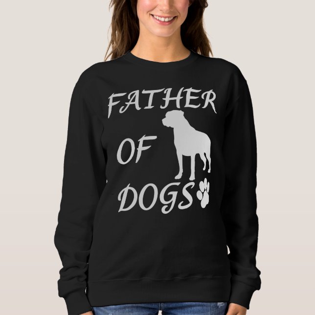Sudadera Padre De Perros Rottweiler Aka Rottie Perg (Anverso)
