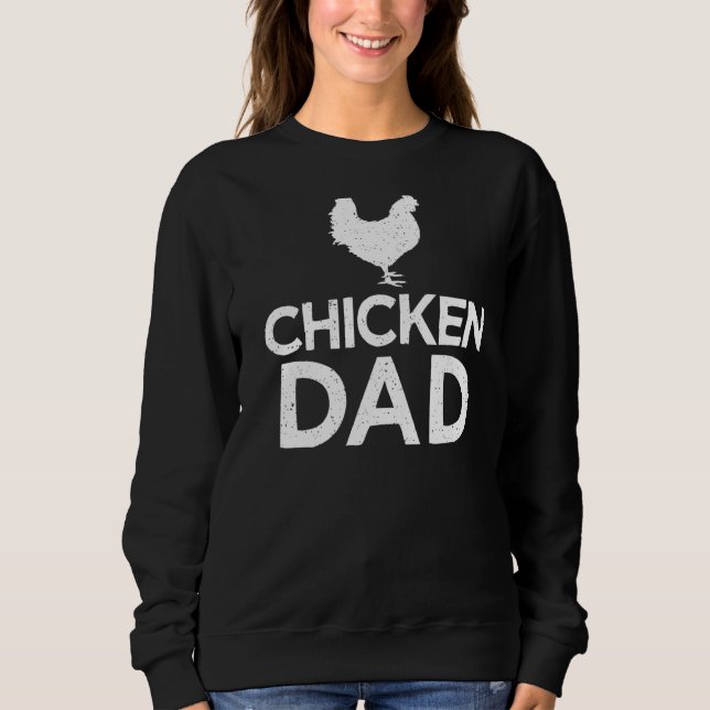 Sudadera Padre de pollo criador de granja de pollo de pollo (Anverso)