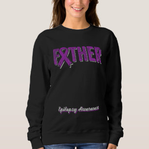 Sudadera Padre de un Guerrero Epilepsia Padre Cinta Morada
