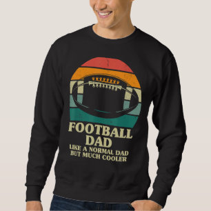 Sudadera Padre del Día del Fútbol de los hombres padre retr