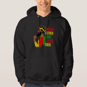 Sudadera Padre del marido Rey Bendito Hombre Orgullo Negro