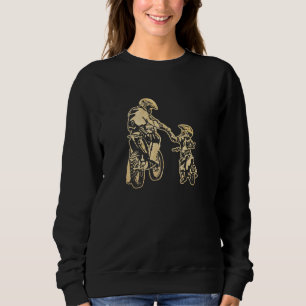Sudadera Padre E Hijo Dirt Bike Racer Dirt Road Carreras Mo