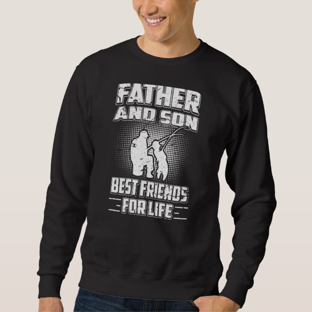 Sudadera Padre E Hijo Mejores Amigos De La Vida Pescado Per (Anverso)