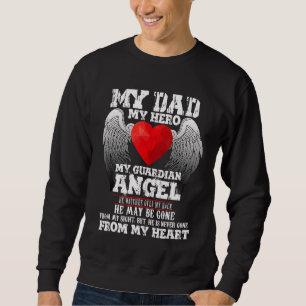 Sudadera Padre En El Cielo Mi Papá Mi Héroe Mi Ángel De Gua