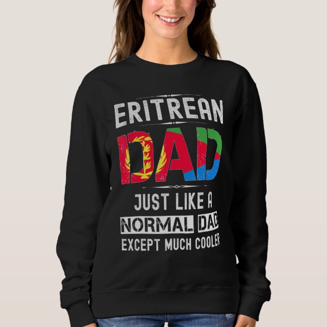 Sudadera Padre eritreo Día de los Padres en Eritrea Bandera (Anverso)