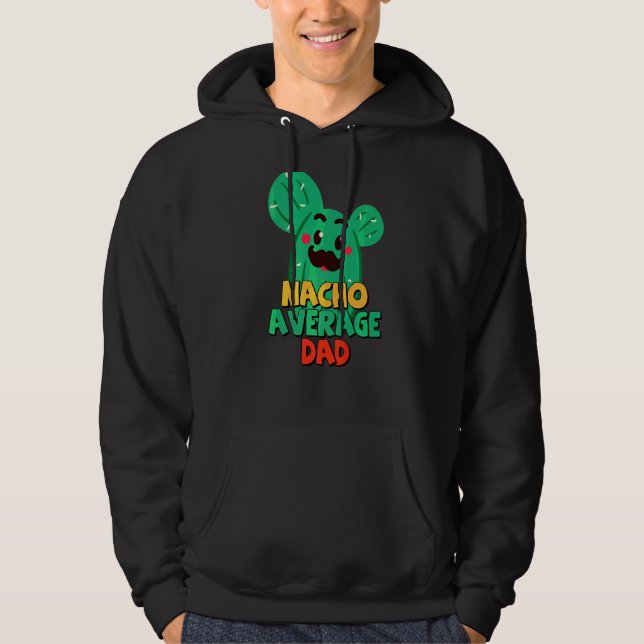Sudadera Padre Fiesta Nacho Promedio de Cactus Cinco De M (Anverso)