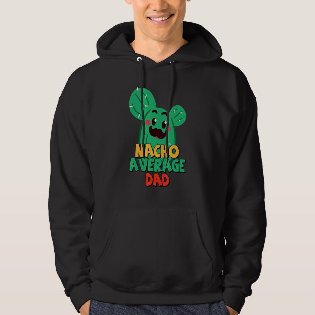 Sudadera Padre Fiesta Nacho Promedio de Cactus Cinco De M (Anverso)