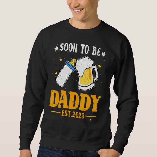 Sudadera Padre Futuro Pronto Será Un Embarazo De Papi (Anverso)