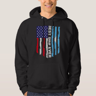 Sudadera Padre gráfico de la bandera somalí de EE. UU.