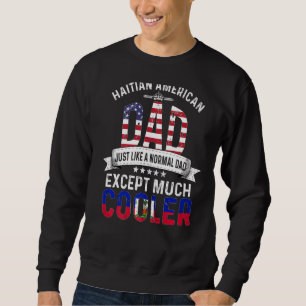 Sudadera Padre haitiano norteamericano Día de papá País Pap