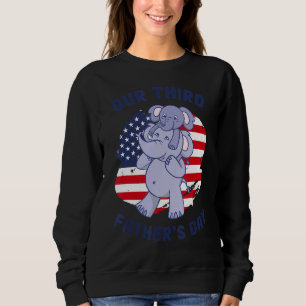 Sudadera Padre Hija Hijo Elefante Nuestro Tercer Padre