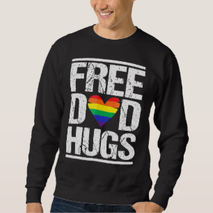 Sudadera Padre Libre Abraza Lgbt Orgullo Arcoiris Stepfa