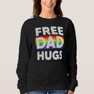 Sudadera Padre Libre abraza Lgbtq mes de orgullo gay