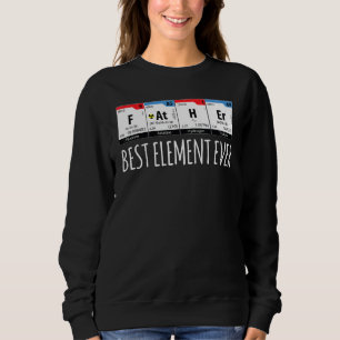 Sudadera Padre Mejor Elemento Símbolo Tabla Periódica Hombr