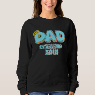 Sudadera Padre Mejor Papá del Mundo Establecido 2018 Gran P